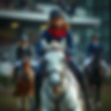 Group lesson showcasing diverse riding styles