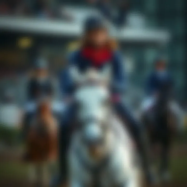 Group lesson showcasing diverse riding styles