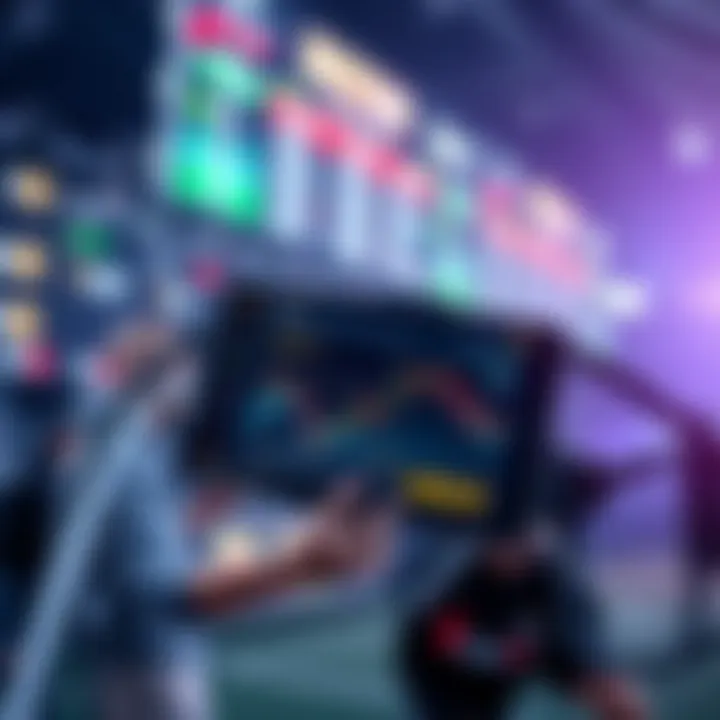 Futuristic depiction of betting trends and technology