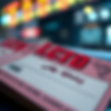 An intricate lottery ticket design showcasing the excitement of chance