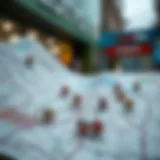 A detailed map showing locations of lotto retailers