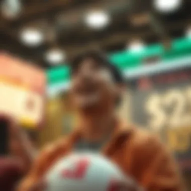 Illustration of thrilling lottery moments