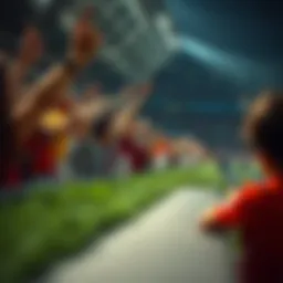 Spectators enjoying a soccer match