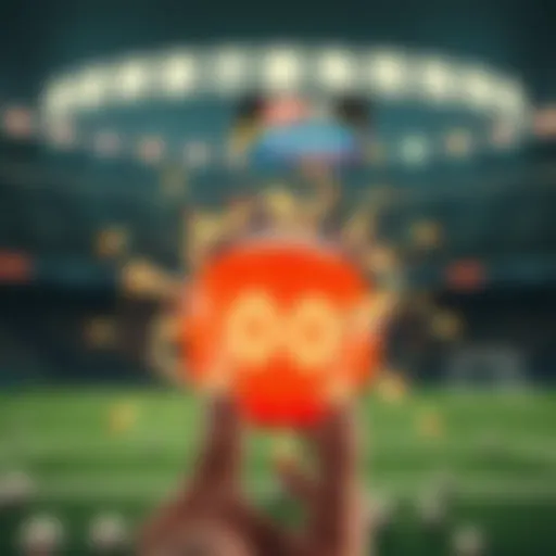 Dynamic illustration of Powerball 5-minute game concept