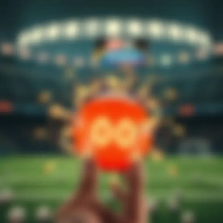 Dynamic illustration of Powerball 5-minute game concept