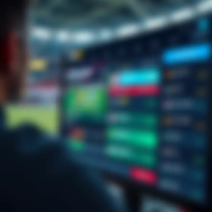 Modern sports betting platform interface showcasing various options